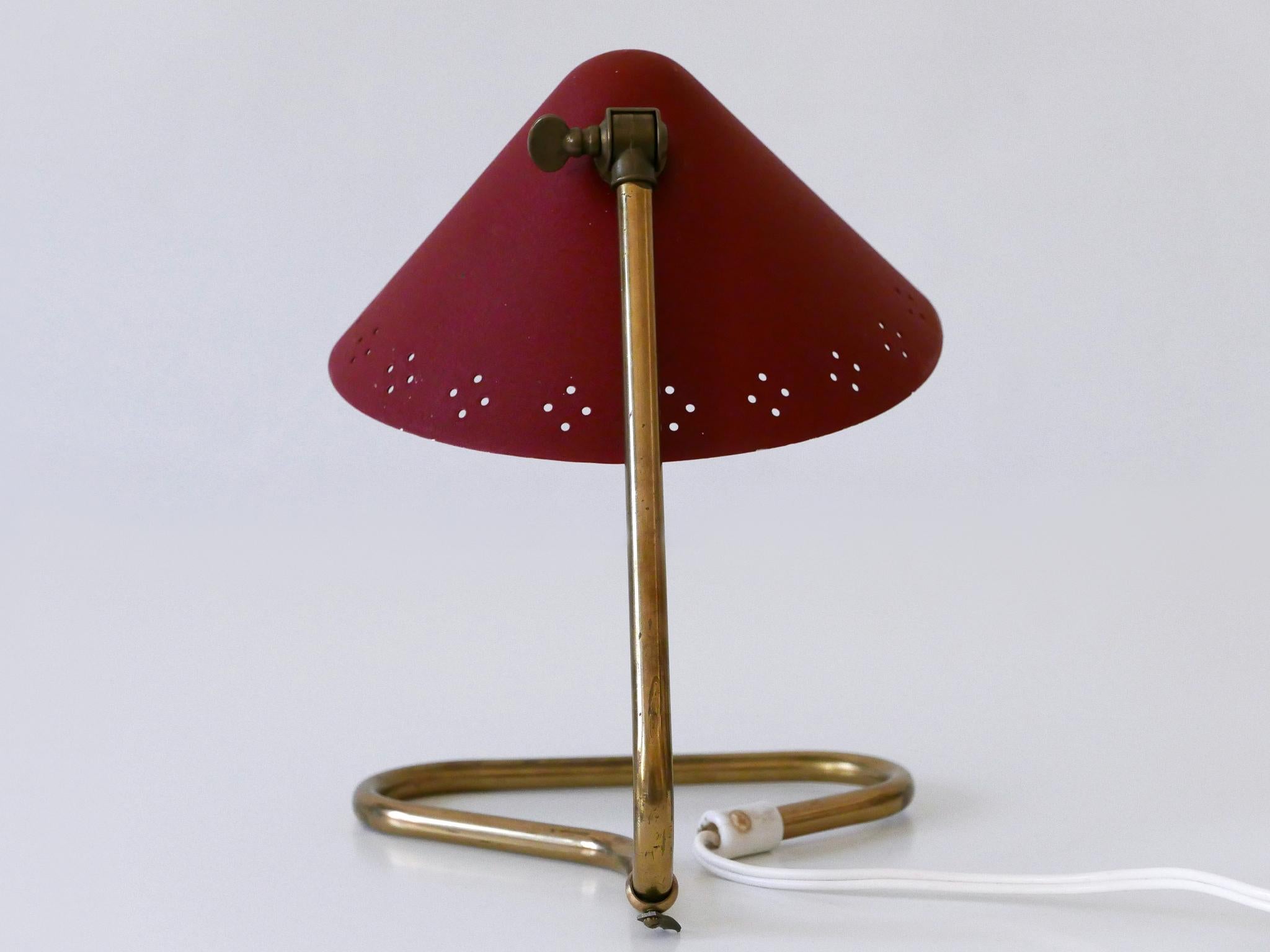 Lampe de table en laiton du milieu du siècle par Erik Wärnå pour Gnosjö Suède années 1950 en vente 12
