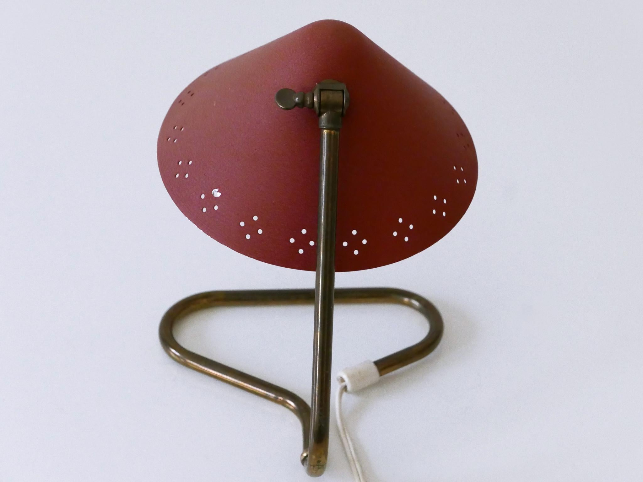 Lampe de table en laiton du milieu du siècle par Erik Wärnå pour Gnosjö Suède années 1950 en vente 12