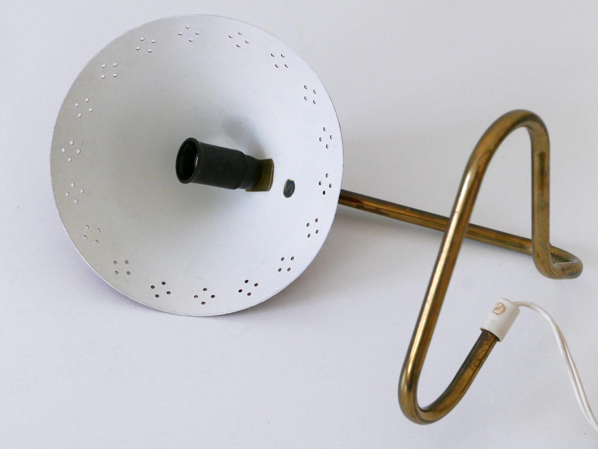 Lampe de table en laiton du milieu du siècle par Erik Wärnå pour Gnosjö Suède années 1950 en vente 13