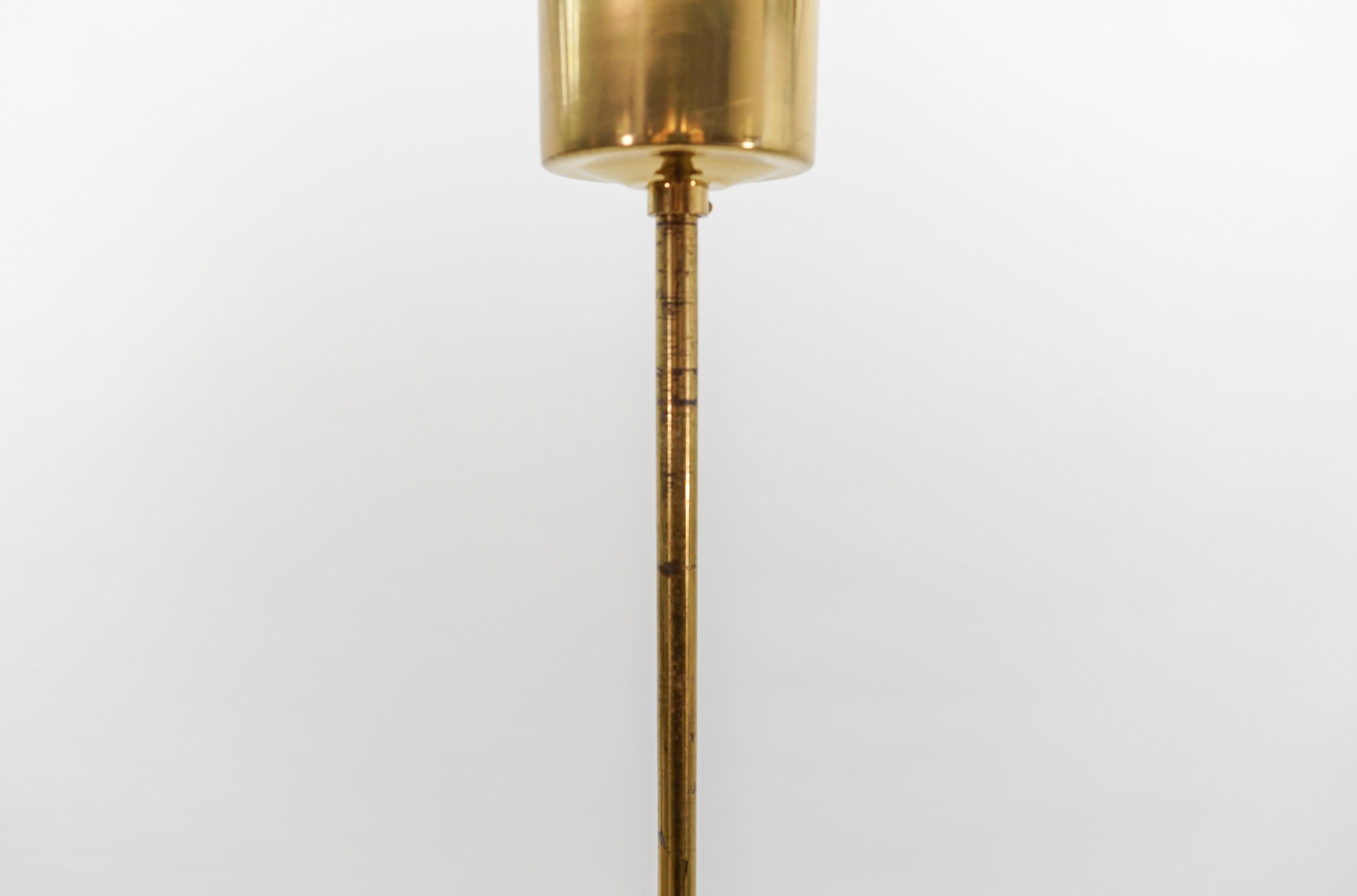 Schöne 3-armige Sputnik-Lampe aus Messing, Mid-Century Modern, 1950er Jahre 8