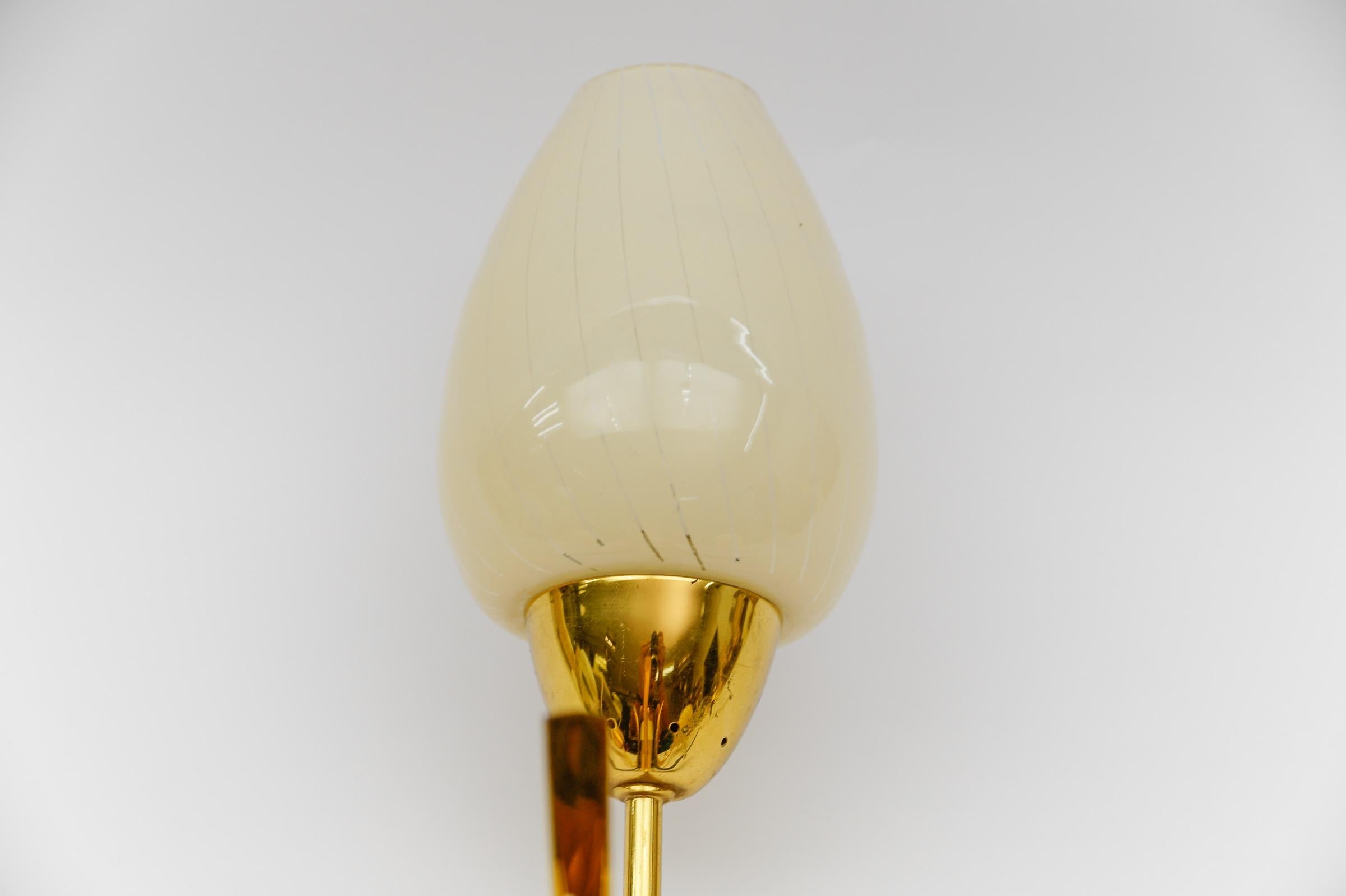 Graziosa lampada Sputnik Modern a 3 braccia in ottone, anni '50, Italia in vendita 3