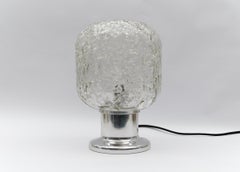 Lovely Mid-Century Modern Blown Murano Glass Table Lamp by DORIA, 1960s Germany