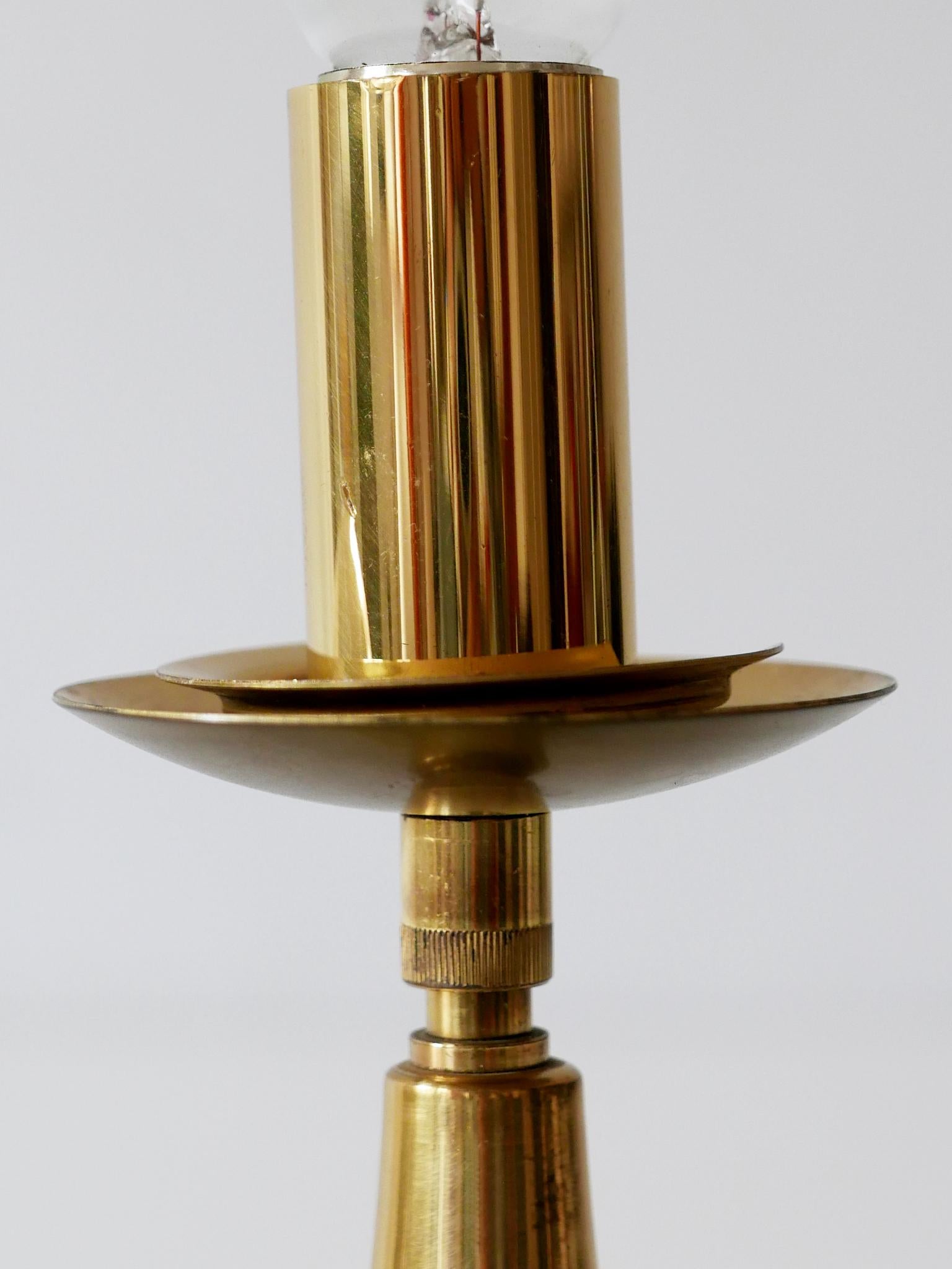 Lovely Mid-Century Modern Brass Table Lamp by Sölken Leuchten, Germany, 1960s For Sale 6