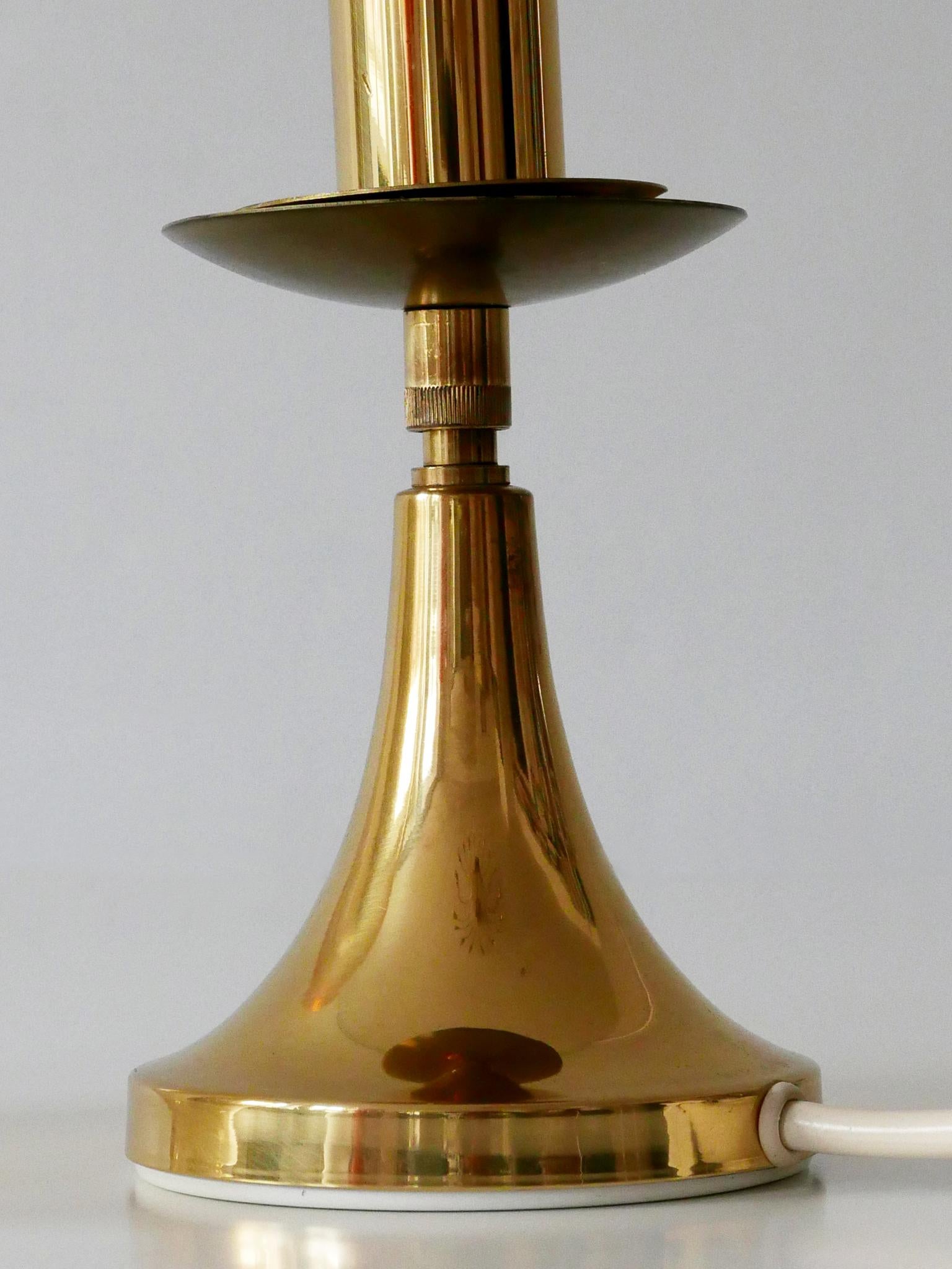 Lovely Mid-Century Modern Brass Table Lamp by Sölken Leuchten, Germany, 1960s For Sale 6