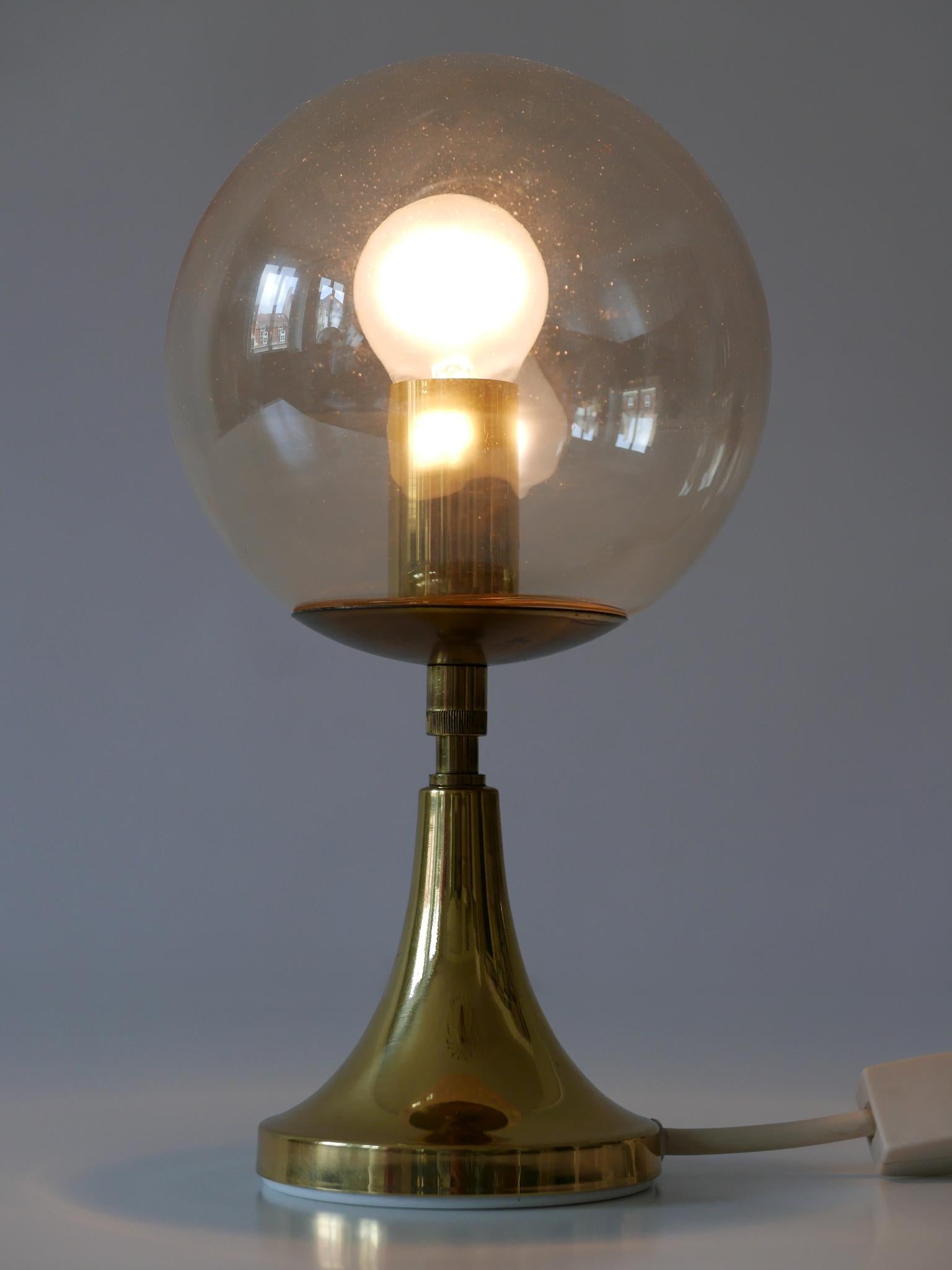 Lovely Mid-Century Modern Brass Table Lamp by Sölken Leuchten, Germany, 1960s For Sale 2