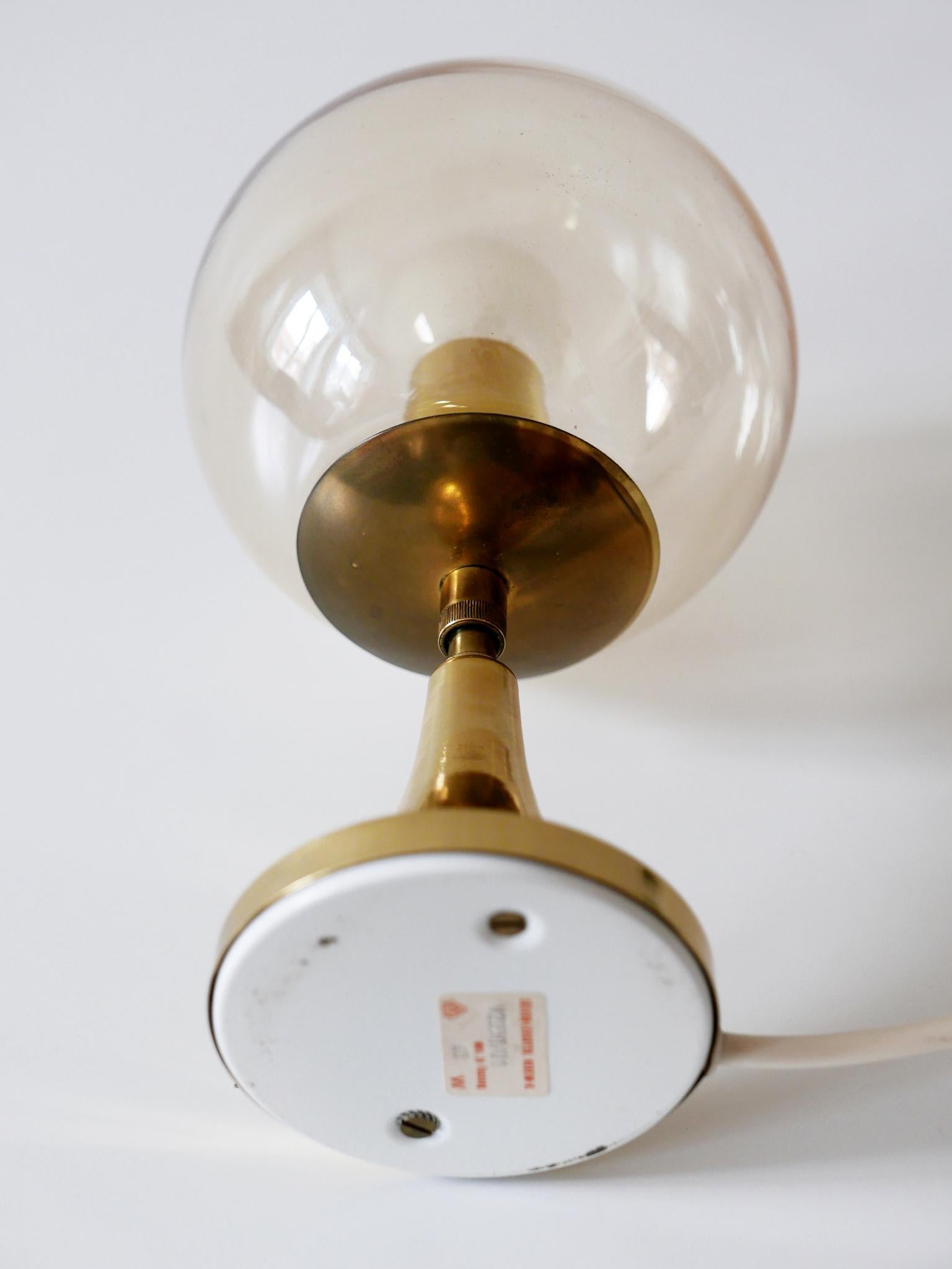 Lovely Mid-Century Modern Brass Table Lamp by Sölken Leuchten, Germany, 1960s For Sale 3