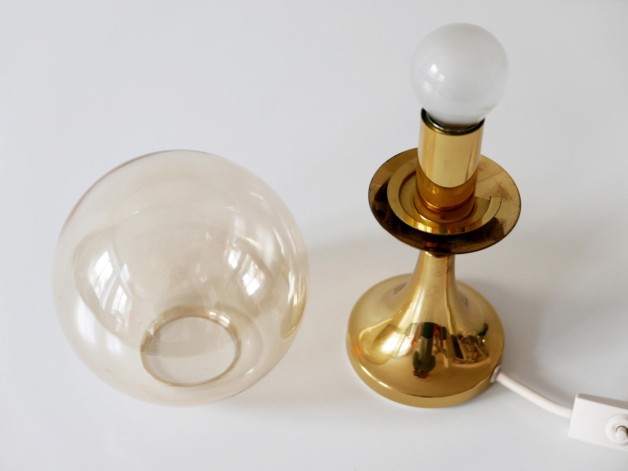 Lovely Mid-Century Modern Brass Table Lamp by Sölken Leuchten, Germany, 1960s For Sale 4