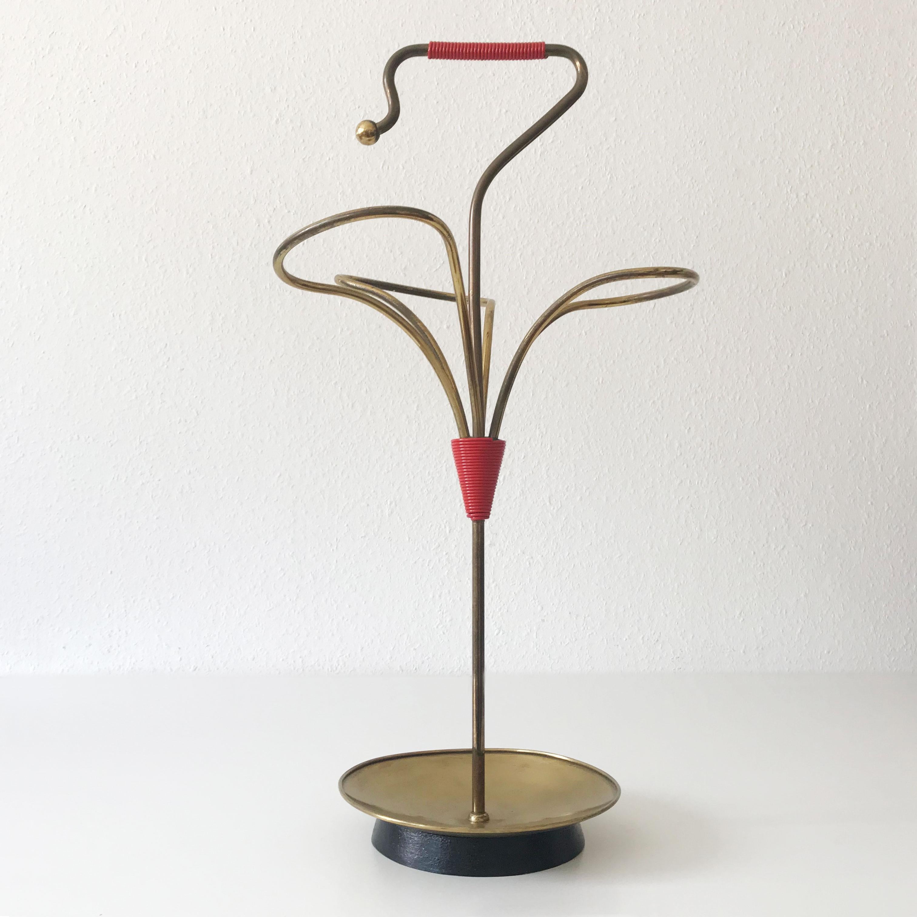 Mid-Century moderno Grazioso portaombrelli in ottone della modernità di metà secolo, anni '50, Austria in vendita
