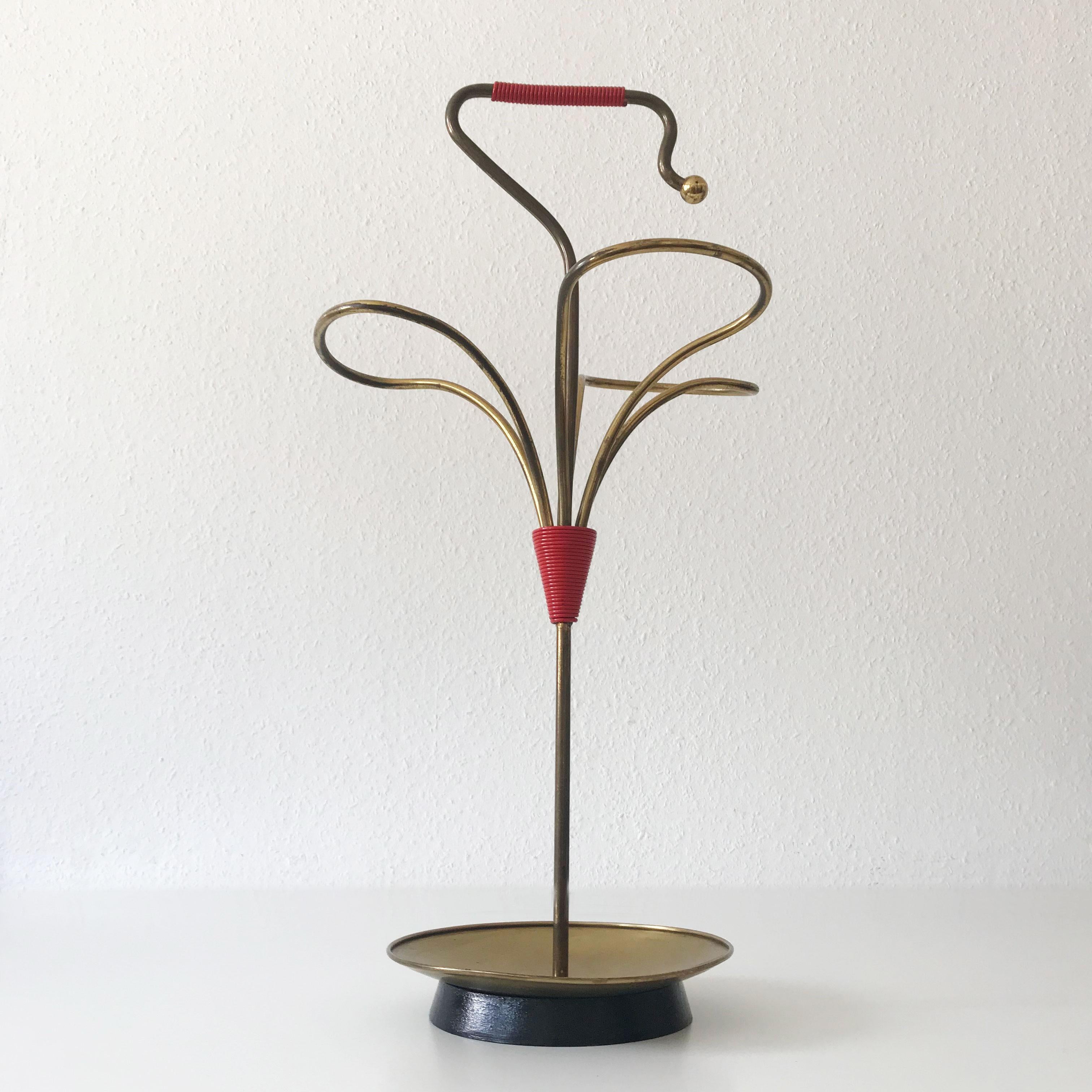 Lovely Mid-Century Modern Brass Umbrella Stand, 1950s, Austria For Sale 1