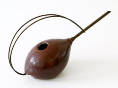 Lovely Mid-Century Modern Ceramic and Brass Watering Can, 1950s, Germany