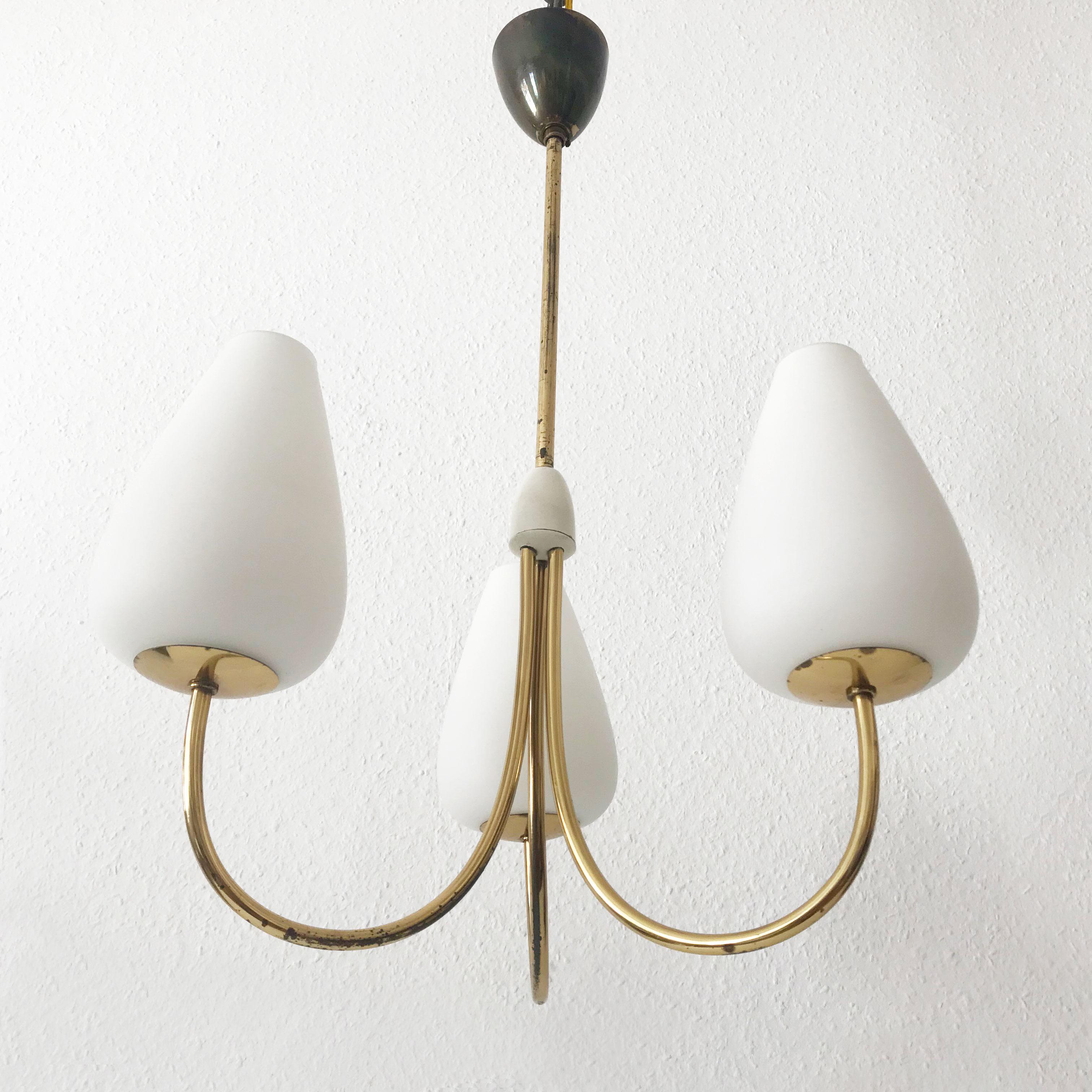 Lovely Mid-Century Modern Chandelier or Pendant Lamp, 1950s, Germany 2
