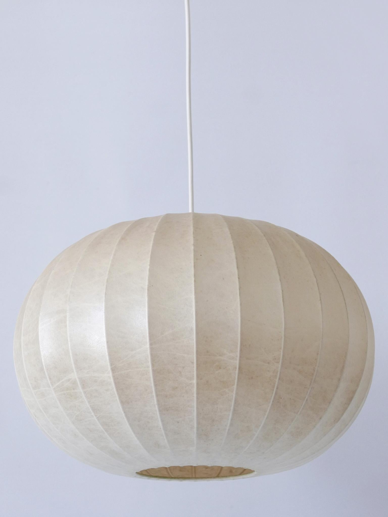 Charmante lampe pendante ou suspension Cocoon Modernity Allemagne 1960s 11