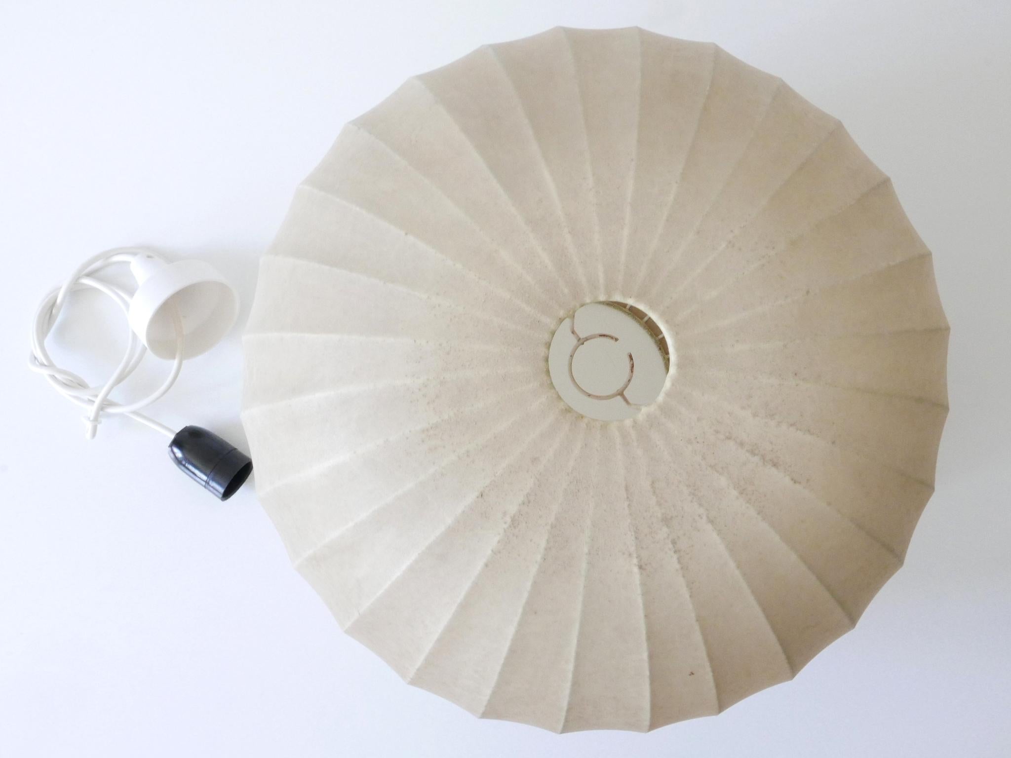 Charmante lampe pendante ou suspension Cocoon Modernity Allemagne 1960s 13