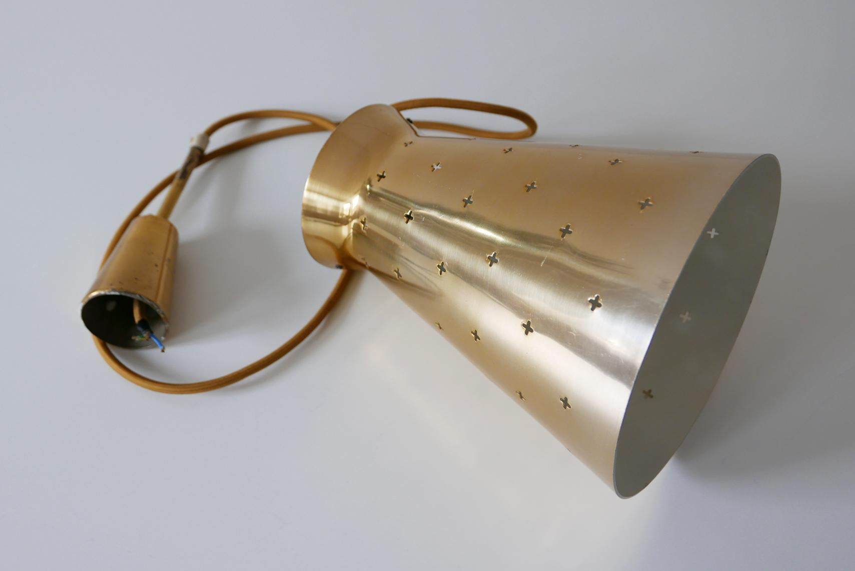 Lovely Mid-Century Modern Diabolo Pendant Lamp by Hillebrand, 1950s, Germany For Sale 6