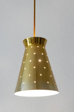 Lovely Mid-Century Modern Diabolo Pendant Lamp by Hillebrand, 1950s, Germany
