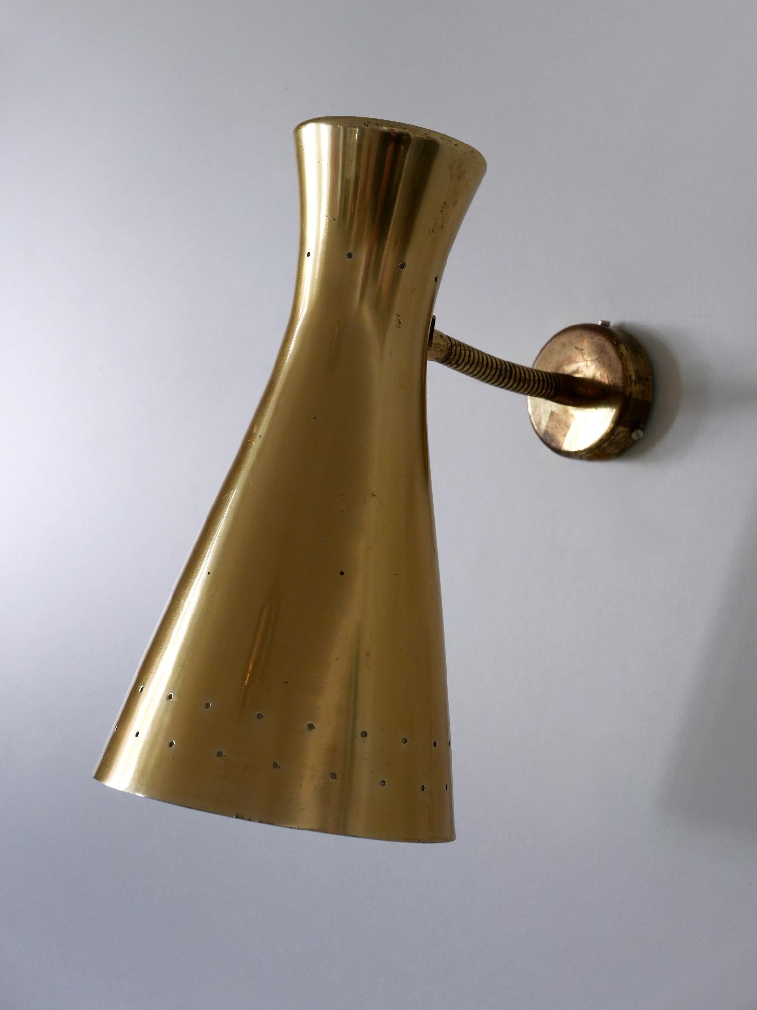 Lovely Mid Century Modern Diabolo Wall Lamp or Sconce Germany 1950s For Sale 4