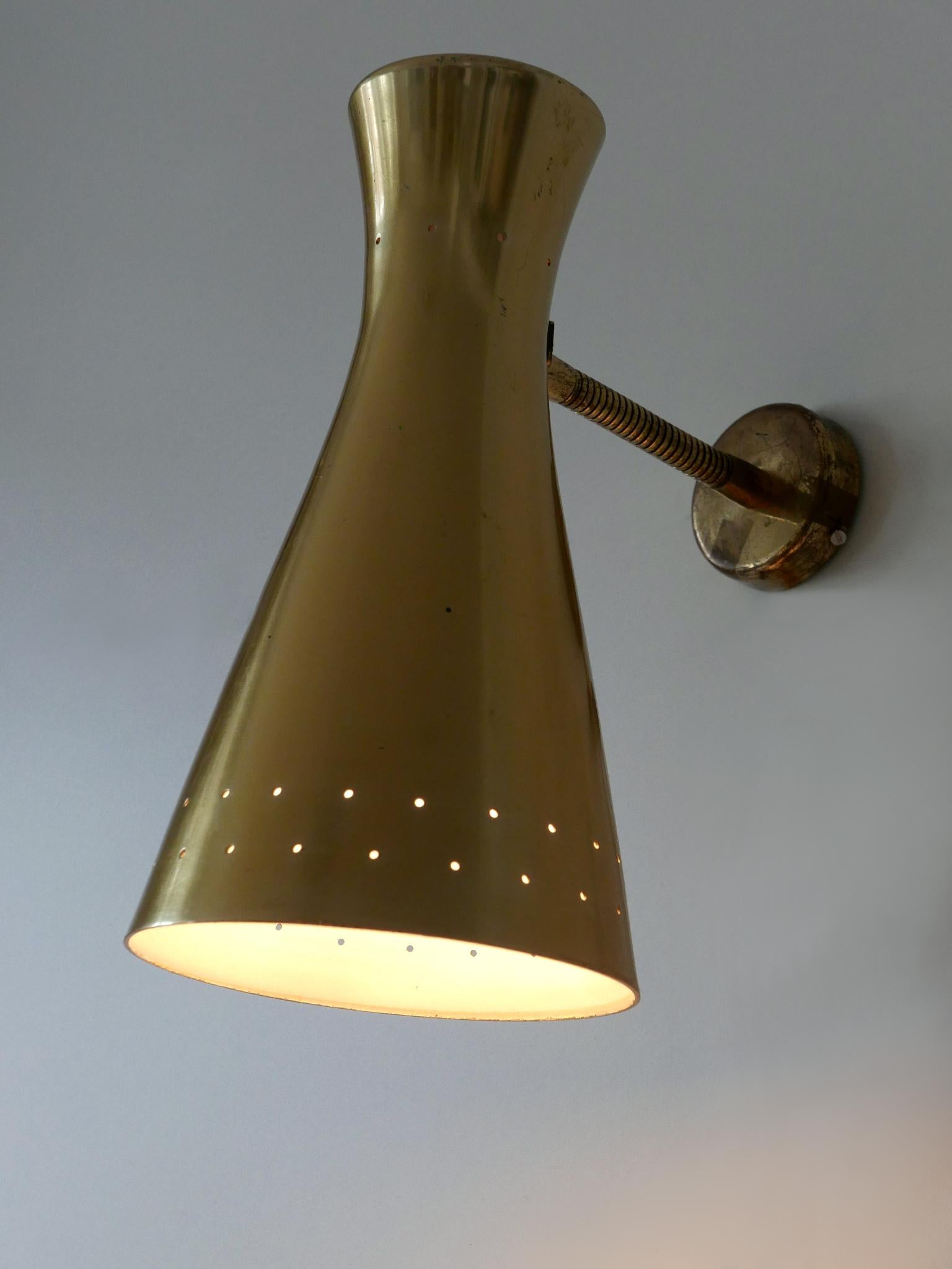 Lovely Mid Century Modern Diabolo Wall Lamp or Sconce Germany 1950s For Sale 5