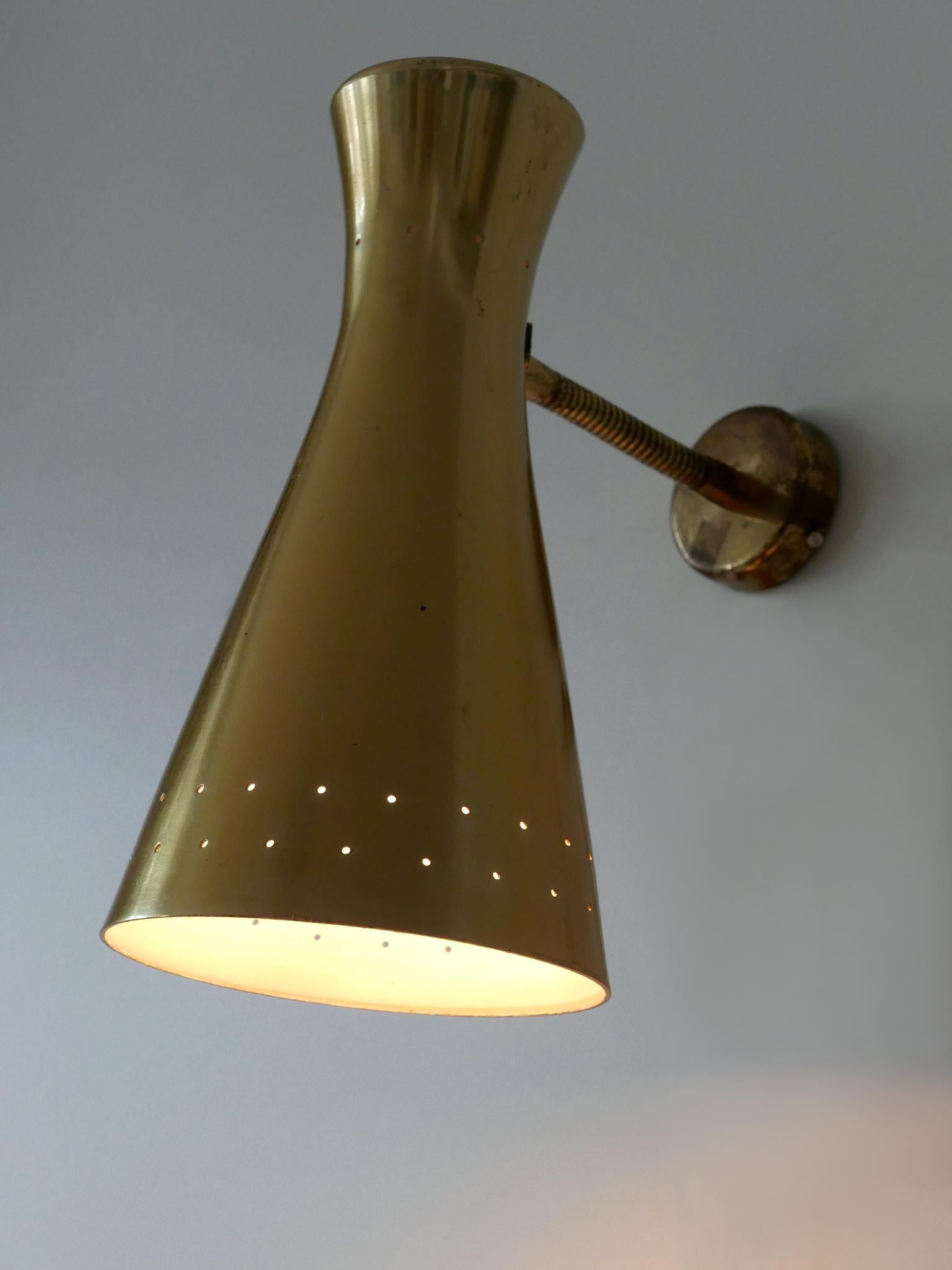 Lovely Mid Century Modern Diabolo Wall Lamp or Sconce Germany 1950s For Sale 6