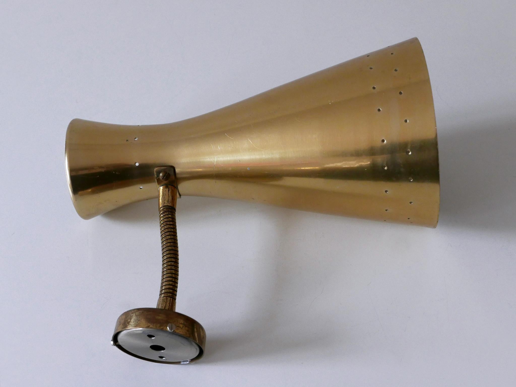 Lovely Mid Century Modern Diabolo Wall Lamp or Sconce Germany 1950s For Sale 10