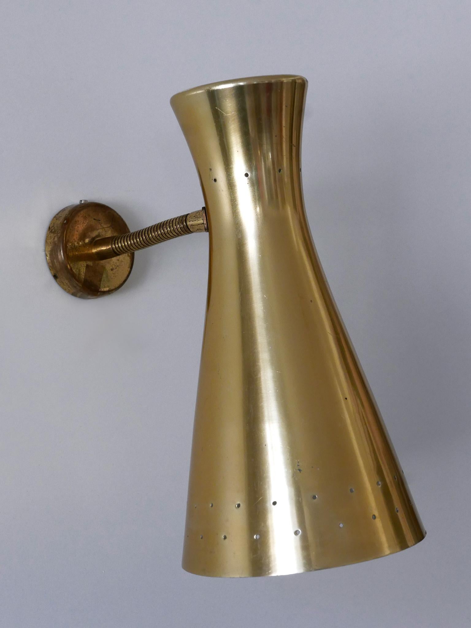 Mid-Century Modern Lovely Mid Century Modern Diabolo Wall Lamp or Sconce Germany 1950s For Sale