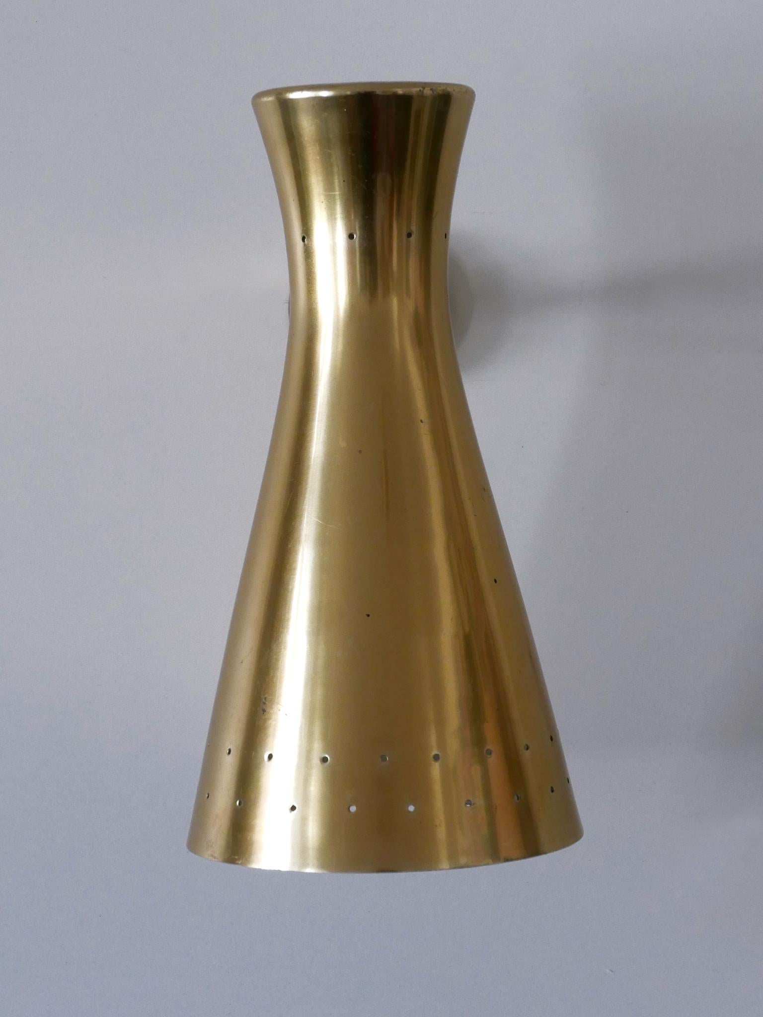Lovely Mid Century Modern Diabolo Wall Lamp or Sconce Germany 1950s In Good Condition For Sale In Munich, DE