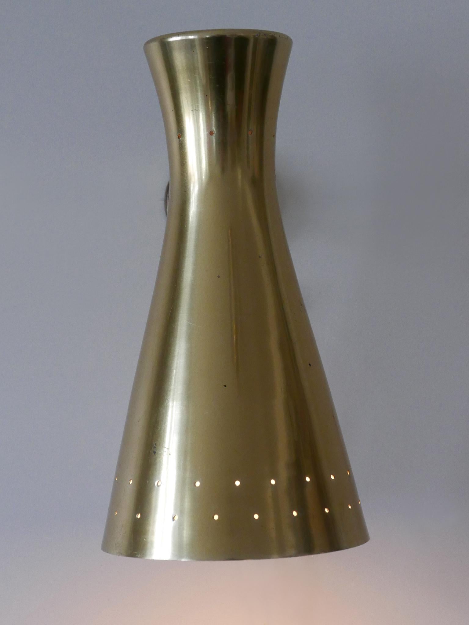 Mid-20th Century Lovely Mid Century Modern Diabolo Wall Lamp or Sconce Germany 1950s For Sale