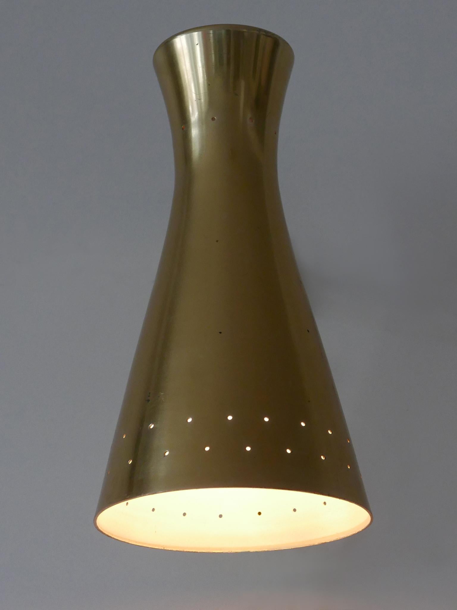 Lovely Mid Century Modern Diabolo Wall Lamp or Sconce Germany 1950s For Sale 1