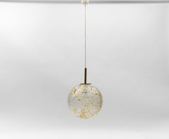 Lovely Mid-Century Modern Glass Ball Pendant Lamp by Doria, 1960s Germany