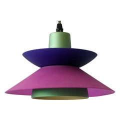 Vintage Lovely Mid Century Modern Mult-Colored Children Room Pendant Lamp 1970 Denmark