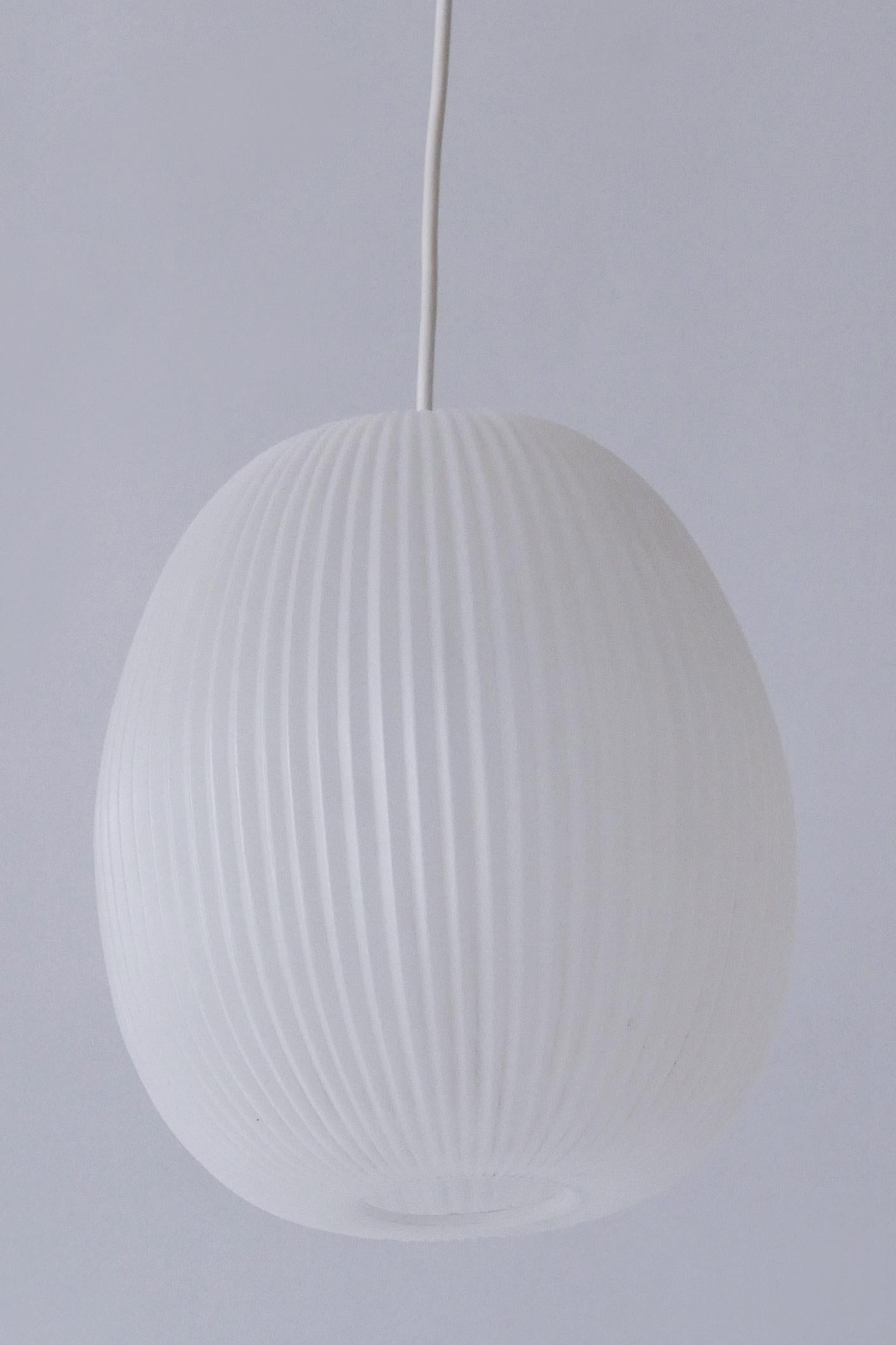 Lovely Mid-Century Modern Pendant Lamp by Aloys F. Gangkofner für Erco 1960s For Sale 6
