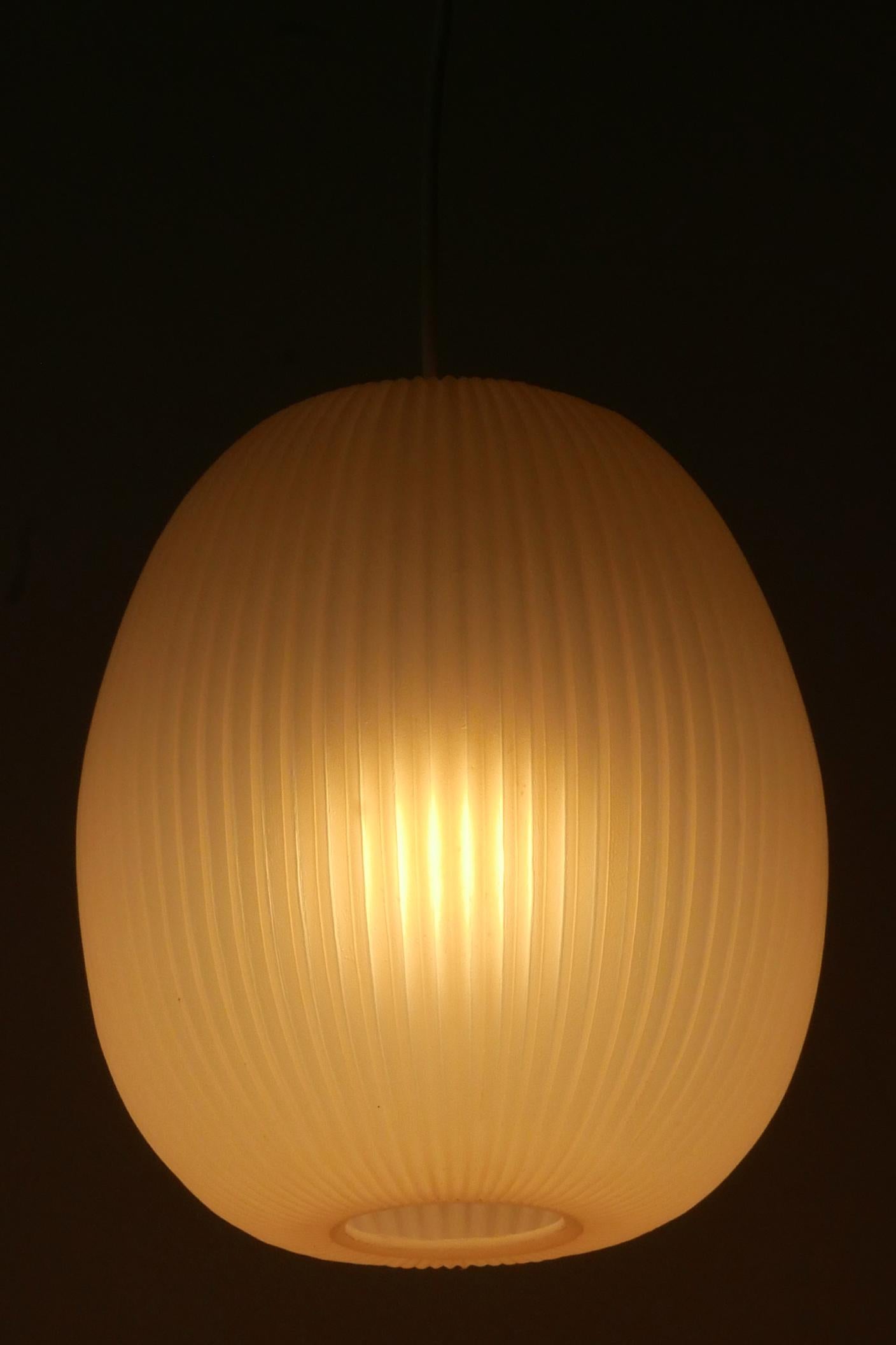 Lovely Mid-Century Modern Pendant Lamp by Aloys F. Gangkofner für Erco 1960s For Sale 8