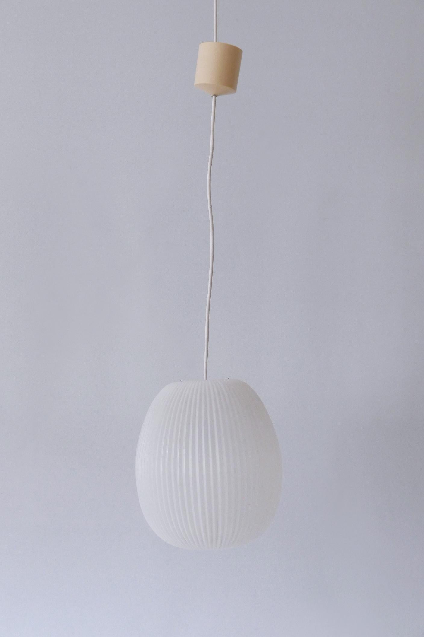 German Lovely Mid-Century Modern Pendant Lamp by Aloys F. Gangkofner für Erco 1960s For Sale