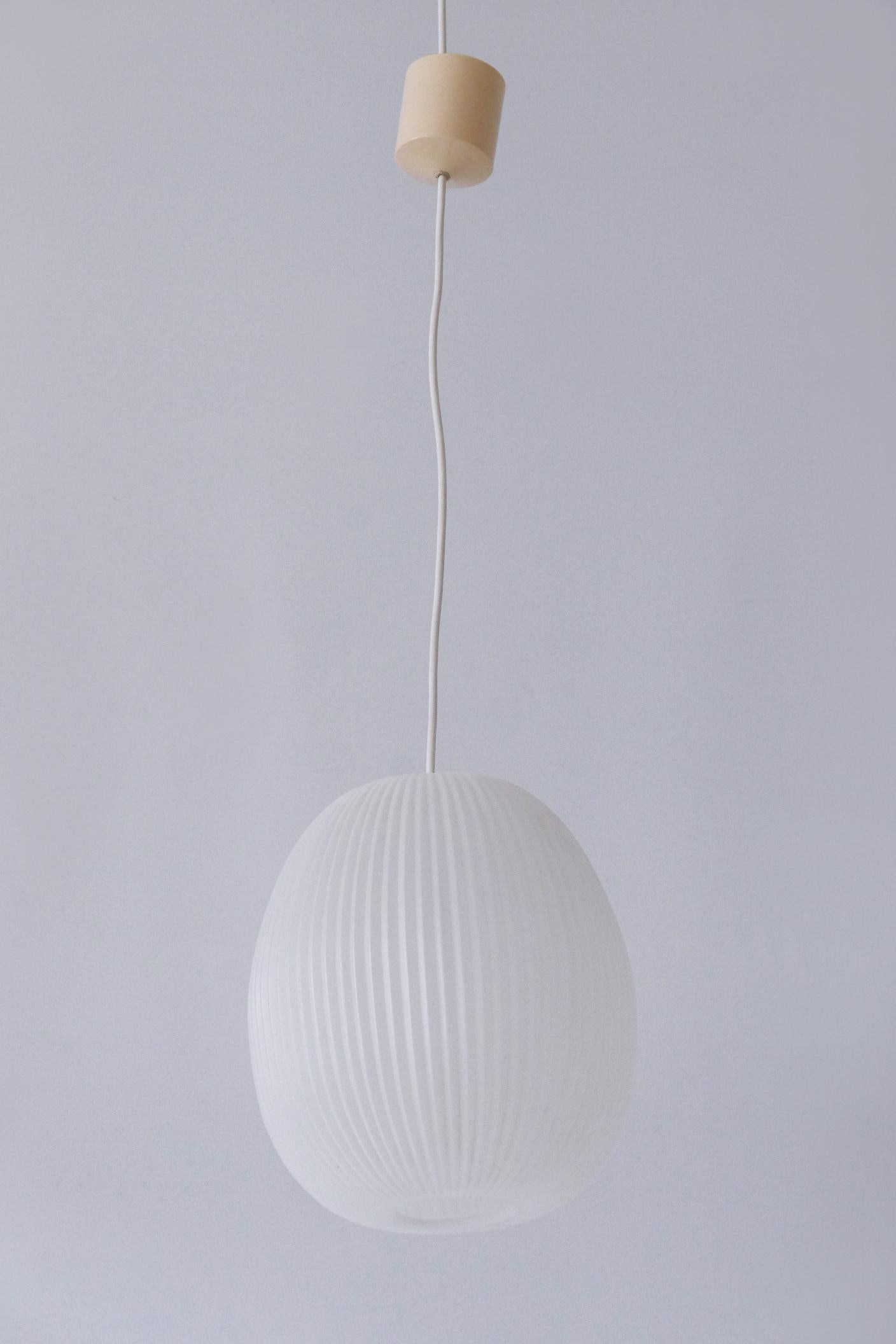 Plastic Lovely Mid-Century Modern Pendant Lamp by Aloys F. Gangkofner für Erco 1960s For Sale