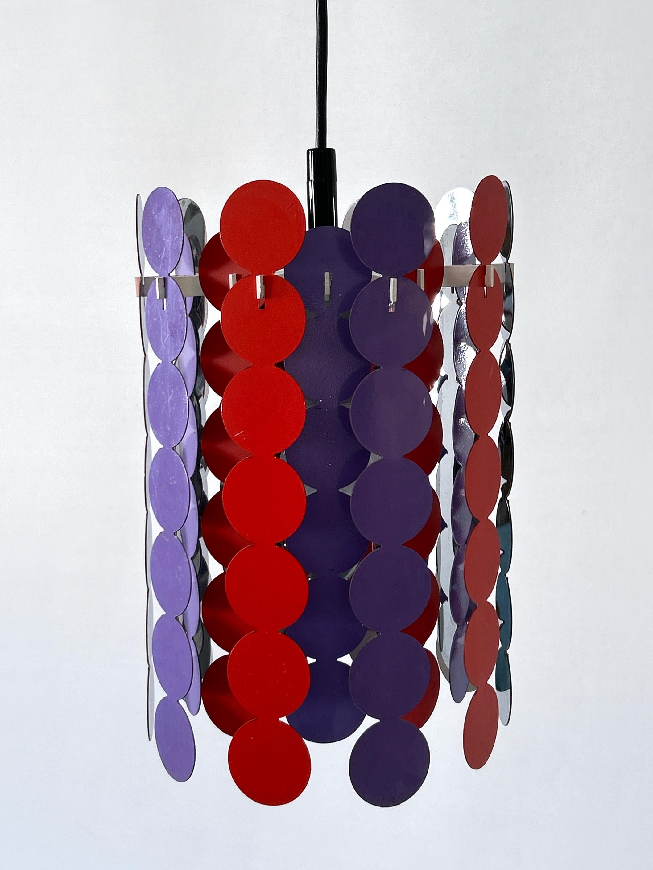 Hübsche Mid Century Modern Pendelleuchte oder Hängelampe von Doria 1960 Deutschland im Angebot 3