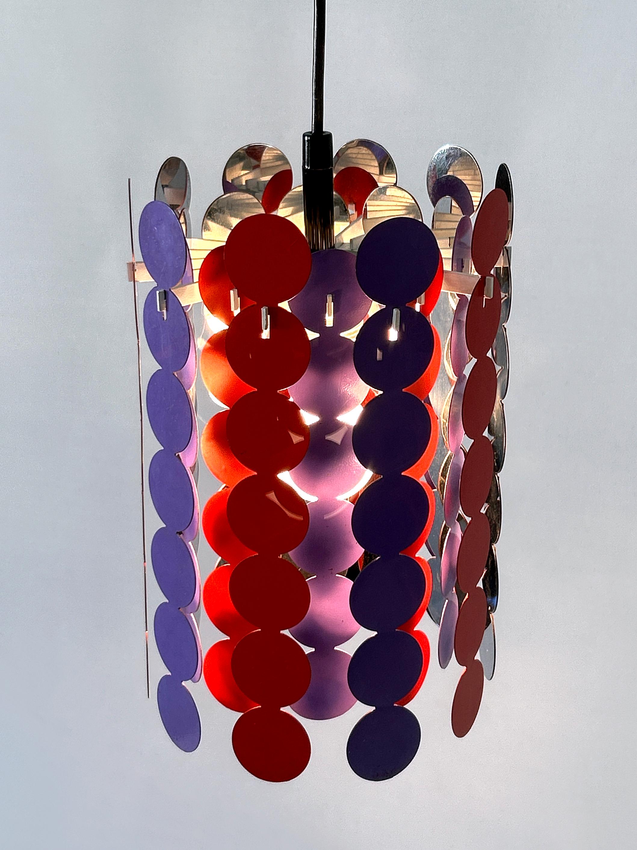 Hübsche Mid Century Modern Pendelleuchte oder Hängelampe von Doria 1960 Deutschland im Angebot 5