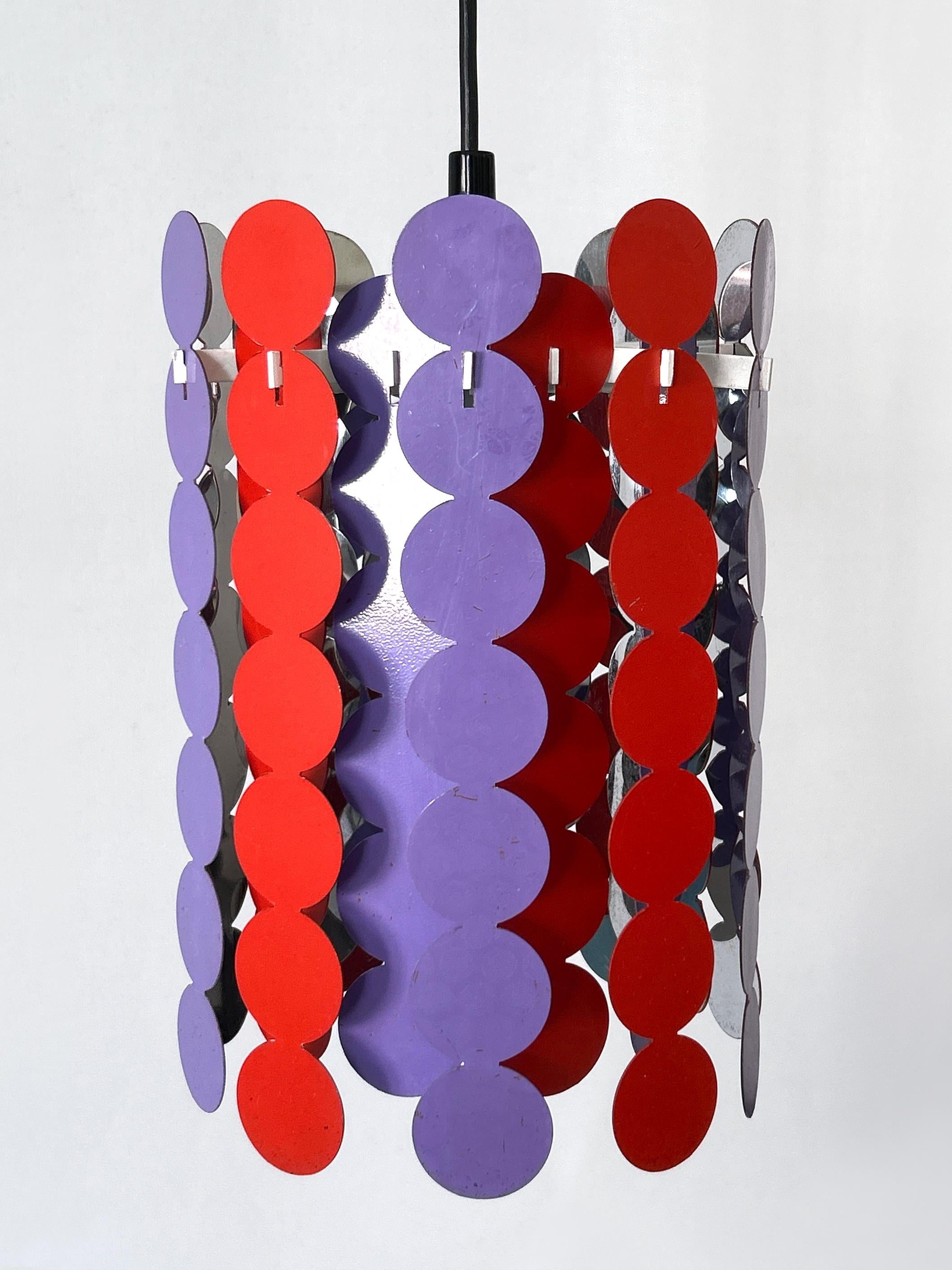 Hübsche Mid Century Modern Pendelleuchte oder Hängelampe von Doria 1960 Deutschland im Angebot 6