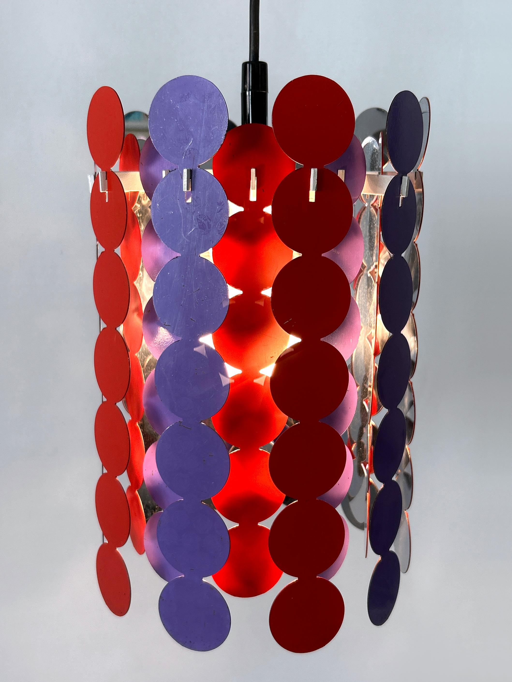 Hübsche Mid Century Modern Pendelleuchte oder Hängelampe von Doria 1960 Deutschland im Angebot 7