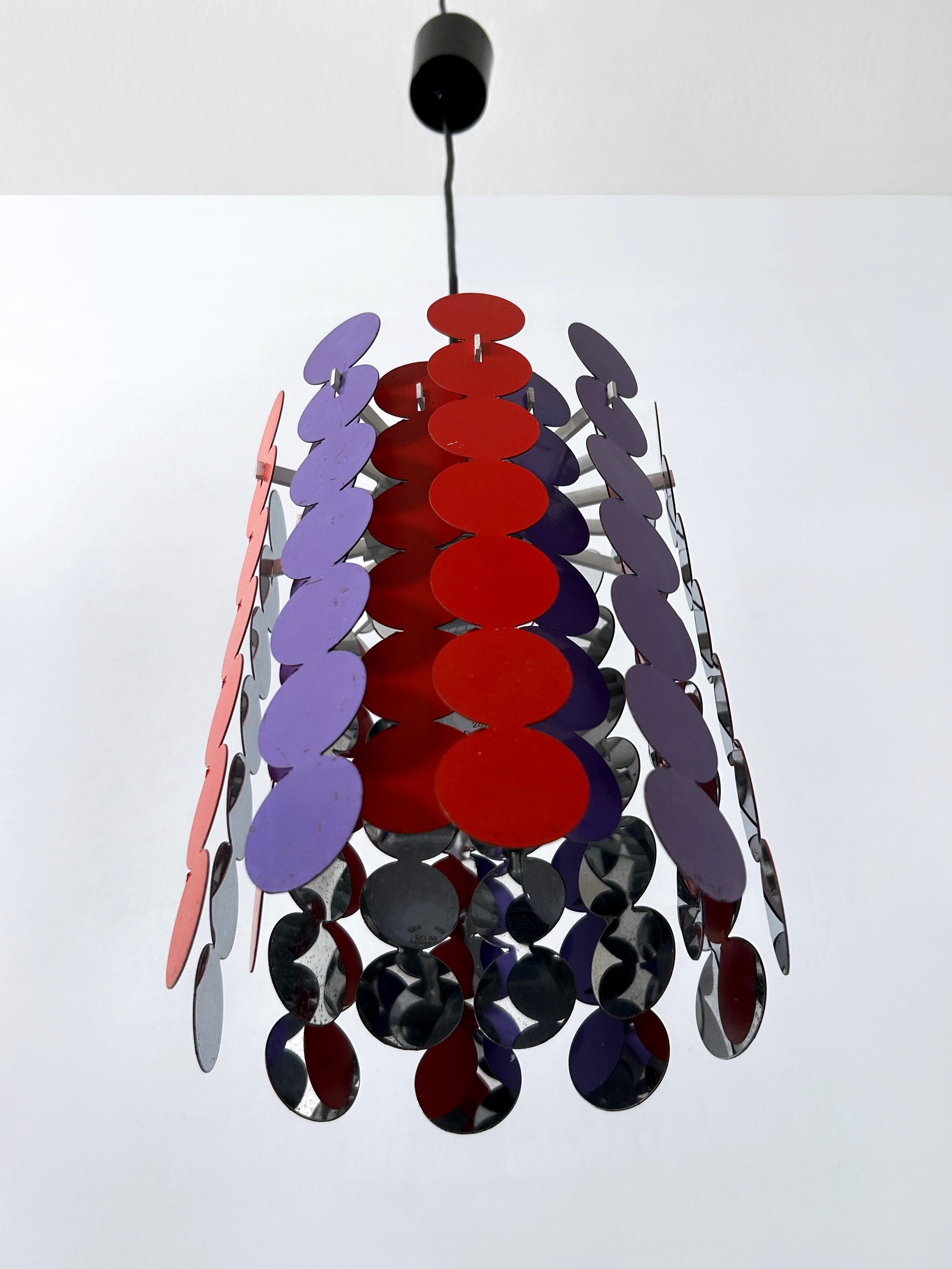 Hübsche Mid Century Modern Pendelleuchte oder Hängelampe von Doria 1960 Deutschland im Angebot 8