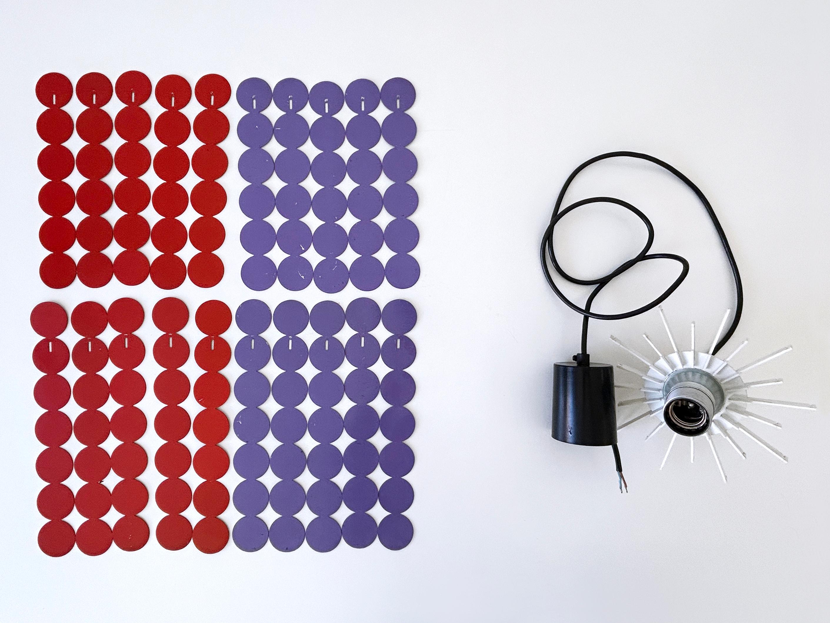 Hübsche Mid Century Modern Pendelleuchte oder Hängelampe von Doria 1960 Deutschland im Angebot 12