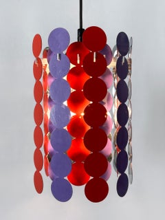 Lovely Mid Century Modern Pendant Lamp or Hanging Light by Doria 1960 Germany