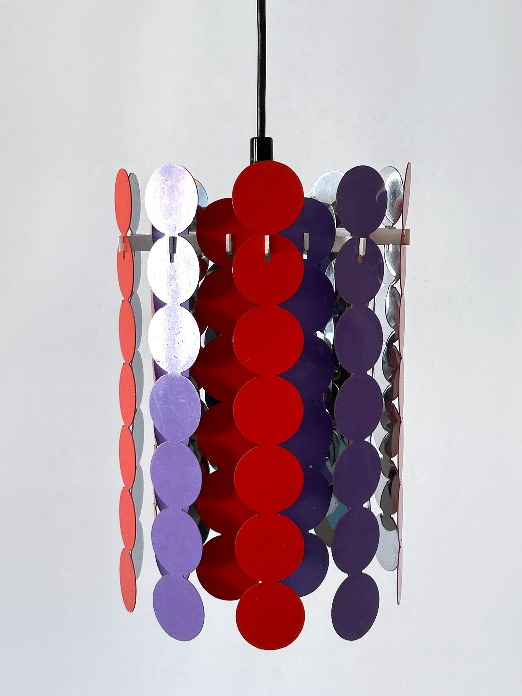 Hübsche Mid Century Modern Pendelleuchte oder Hängelampe von Doria 1960 Deutschland im Angebot 1