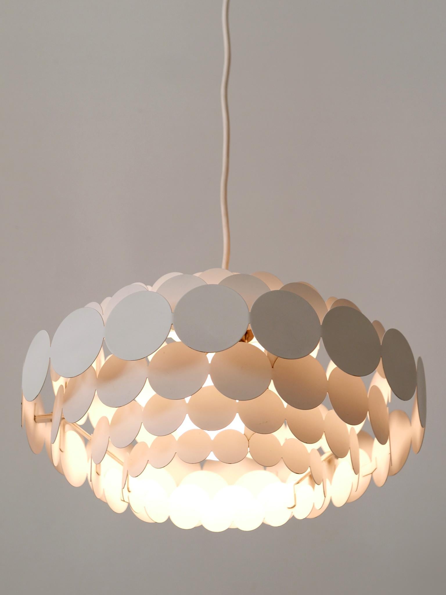 Lovely Mid-Century Modern Pendant Lamp or Hanging Light by Doria Germany 1960s For Sale 9