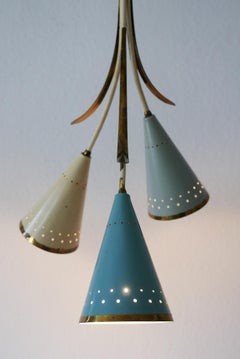 Lovely Mid-Century Modern Sputnik Chandelier or Pendant Lamp, 1950s, Germany