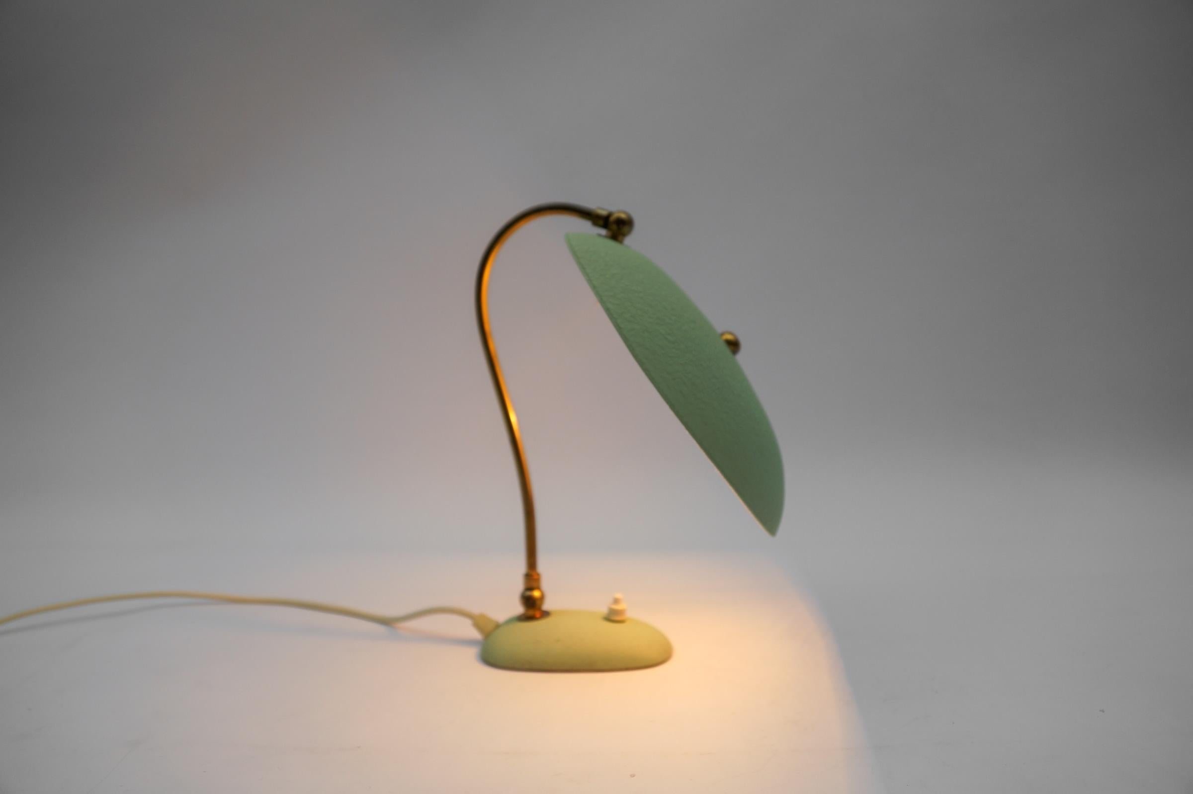 Lovely Mid-Century Modern Table Lamp in Brass, 1950s In Good Condition For Sale In Nürnberg, Bayern
