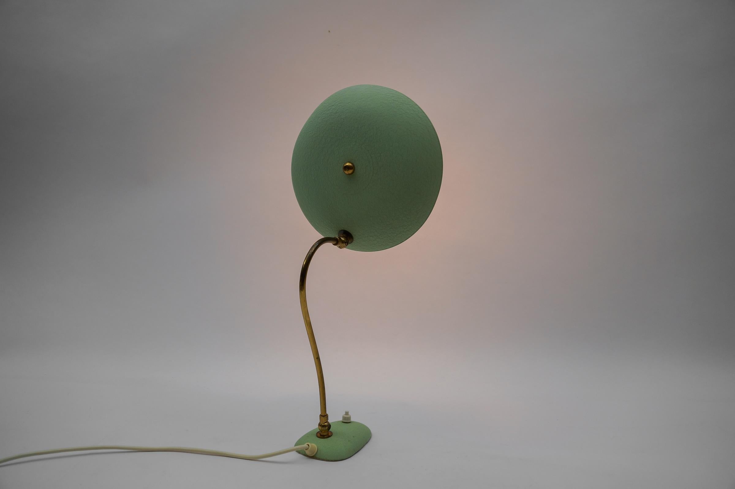 Lovely Mid-Century Modern Table Lamp in Brass, 1950s For Sale 2