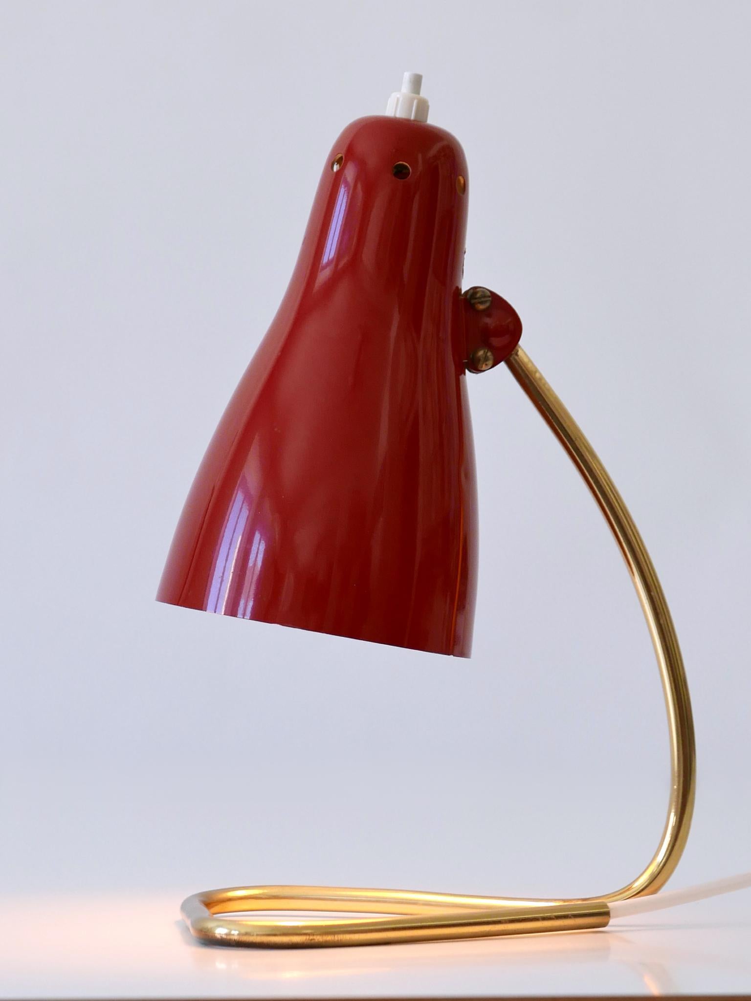 Schöne Mid-Century Modern-Tischlampe oder Wandleuchter von Rupert Nikoll, Österreich, 1960er Jahre im Angebot 3