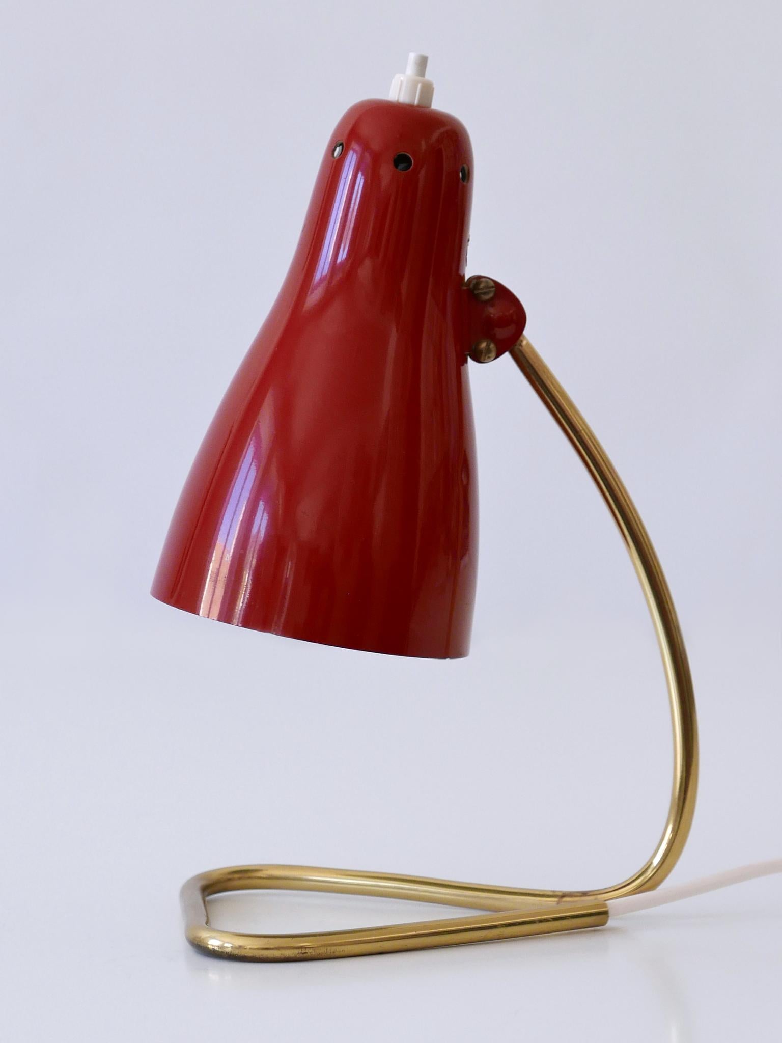 Schöne Mid-Century Modern-Tischlampe oder Wandleuchter von Rupert Nikoll, Österreich, 1960er Jahre im Angebot 6