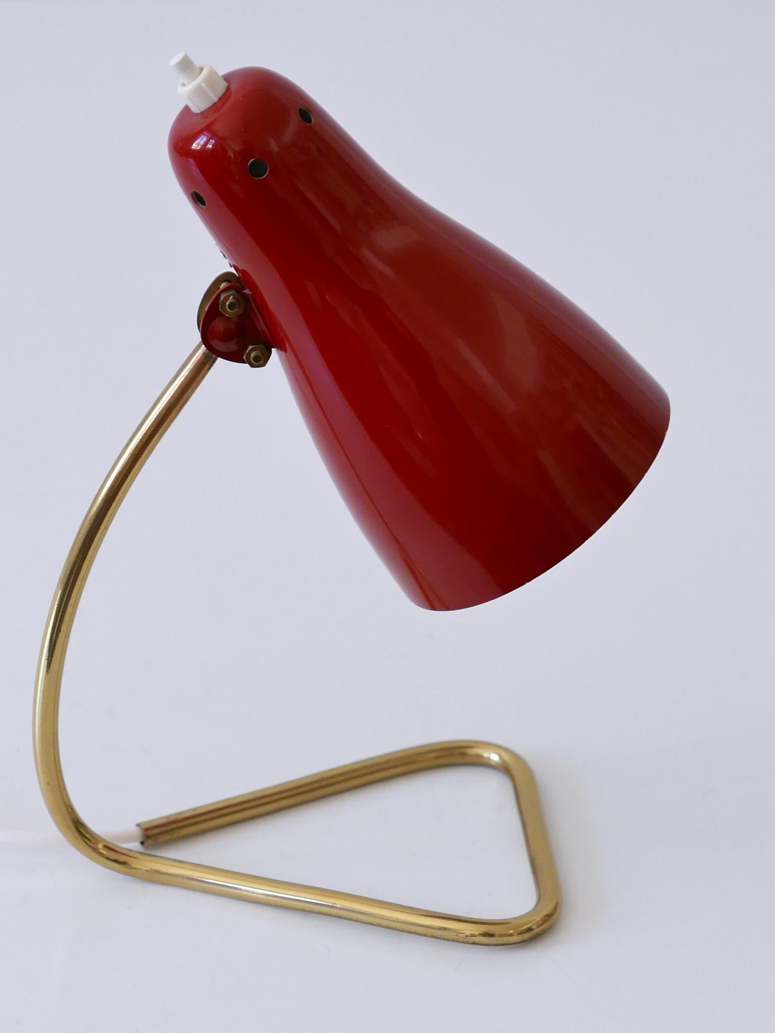 Schöne Mid-Century Modern-Tischlampe oder Wandleuchter von Rupert Nikoll, Österreich, 1960er Jahre (Moderne der Mitte des Jahrhunderts) im Angebot