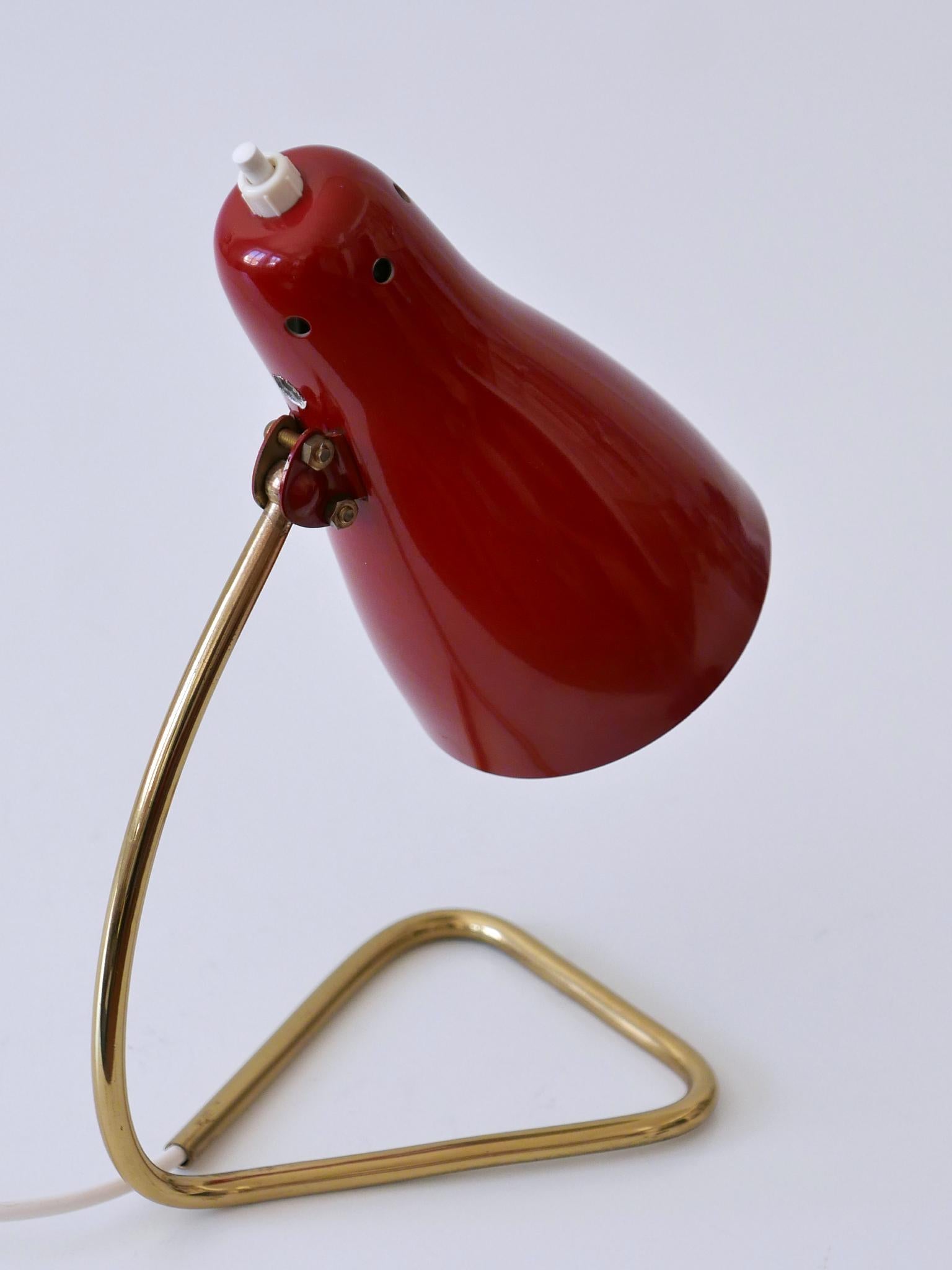 Painted Lovely Mid-Century Modern Table Lamp or Sconce by Rupert Nikoll, Austria, 1960s For Sale