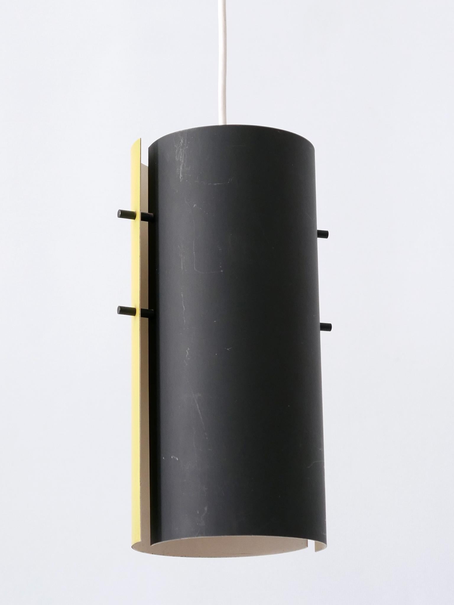 Lovely Midcentury Modern Bi-Color Pendant Lamps or Hanging Lights Germany 1960s For Sale 3